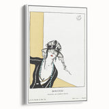 Chic Art Deco Wall Art – Elegant Woman in Stylish Hat and Jewelry