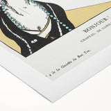 Chic Art Deco Wall Art – Elegant Woman in Stylish Hat and Jewelry