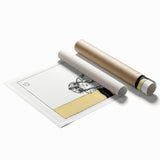 Chic Art Deco Wall Art – Elegant Woman in Stylish Hat and Jewelry