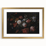 Baroque Art - Opulent Floral Still Life in Rococo Style Wall Art Print