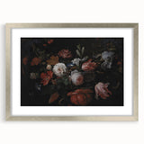 Baroque Art - Opulent Floral Still Life in Rococo Style Wall Art Print