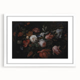 Baroque Art - Opulent Floral Still Life in Rococo Style Wall Art Print