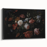 Baroque Art - Opulent Floral Still Life in Rococo Style Wall Art Print