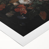 Baroque Art - Opulent Floral Still Life in Rococo Style Wall Art Print