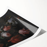 Baroque Art - Opulent Floral Still Life in Rococo Style Wall Art Print