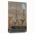 Neoclassical Naval Brig at Anchor Print - Maritime Art by Eckersberg