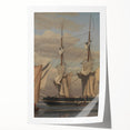Neoclassical Naval Brig at Anchor Print - Maritime Art by Eckersberg