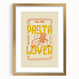 Extra large abstract art print featuring textured food dishes in muted earth tones, framed in gold.