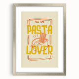 Textured art depicting abstract food dishes in muted earth tones, framed in silver, ideal for dining room decor.