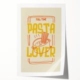 Rolled print featuring an array of food dishes in soft pastel tones, suitable for dining room wall art.