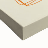 Large art canvas depicting various detailed food dishes in black and white, suitable for bedroom wall decor.