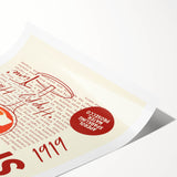 Extra large wall art featuring line art flowers in black on white, rolled print, suitable for large living room.