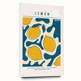 Large abstract wall art featuring assorted fruits in bright colors on acrylic glass, ideal for bedroom or dining room decor.