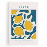 Black and white photo of assorted fruits on a stretched canvas, suited for kitchen wall art.