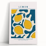 Black and white image of assorted fruits on a stretched canvas, ideal for kitchen wall art.