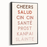 Black and white vintage poster art of a landscape, framed canvas, ideal for bedroom wall decor.