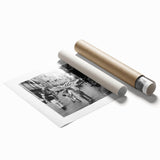 Extra large rolled print featuring floral art with vibrant colors, ideal for classy bathroom or large living room wall decor.