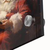 Santa’s Holiday Retreat – Cozy Christmas Canvas Art