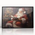 Santa’s Holiday Retreat – Cozy Christmas Canvas Art
