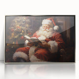 Santa’s Holiday Retreat – Cozy Christmas Canvas Art