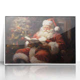 Santa’s Holiday Retreat – Cozy Christmas Canvas Art