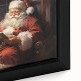 Santa’s Holiday Retreat – Cozy Christmas Canvas Art