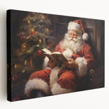 Santa’s Holiday Retreat – Cozy Christmas Canvas Art