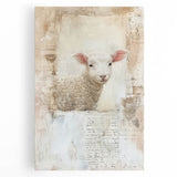Sweet Lamb - Easter Wall Art, Easter Canvas Prints, Home Decor