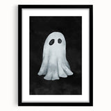 Watercolor Ghost Halloween Canvas Art - Spooky Wall Decoration