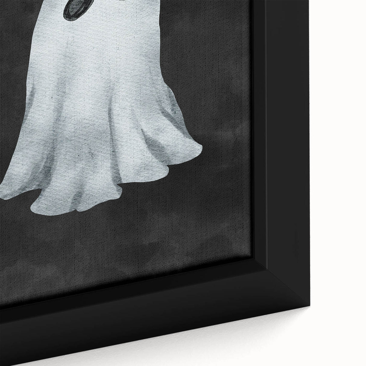 Watercolor Ghost Halloween Canvas Art - Spooky Wall Decoration