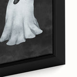 Watercolor Ghost Halloween Canvas Art - Spooky Wall Decoration