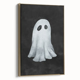 Watercolor Ghost Halloween Canvas Art - Spooky Wall Decoration