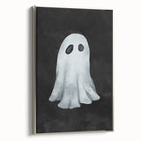Watercolor Ghost Halloween Canvas Art - Spooky Wall Decoration