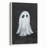 Watercolor Ghost Halloween Canvas Art - Spooky Wall Decoration