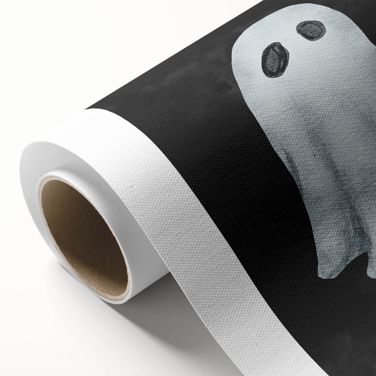Watercolor Ghost Halloween Canvas Art - Spooky Wall Decoration