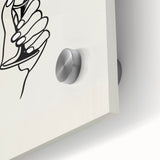 Minimalist Champagne Toast - New Year’s Eve Wall Art Print