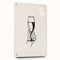 Minimalist Champagne Toast - New Year’s Eve Wall Art Print