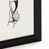 Minimalist Champagne Toast - New Year’s Eve Wall Art Print