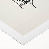 Minimalist Champagne Toast - New Year’s Eve Wall Art Print