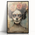 Timeless Sugar Skull Woman – Día de los Muertos Wall Art