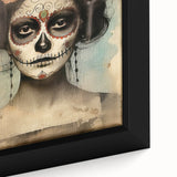 Timeless Sugar Skull Woman – Día de los Muertos Wall Art