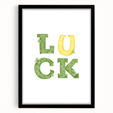 Lucky Shamrock St. Patrick’s Day Wall Art – Irish Wall Art Print