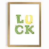 Lucky Shamrock St. Patrick’s Day Wall Art – Irish Wall Art Print