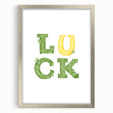 Lucky Shamrock St. Patrick’s Day Wall Art – Irish Wall Art Print