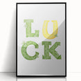 Lucky Shamrock St. Patrick’s Day Wall Art – Irish Wall Art Print