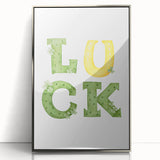 Lucky Shamrock St. Patrick’s Day Wall Art – Irish Wall Art Print