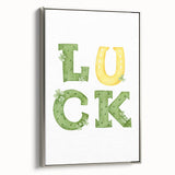 Lucky Shamrock St. Patrick’s Day Wall Art – Irish Wall Art Print
