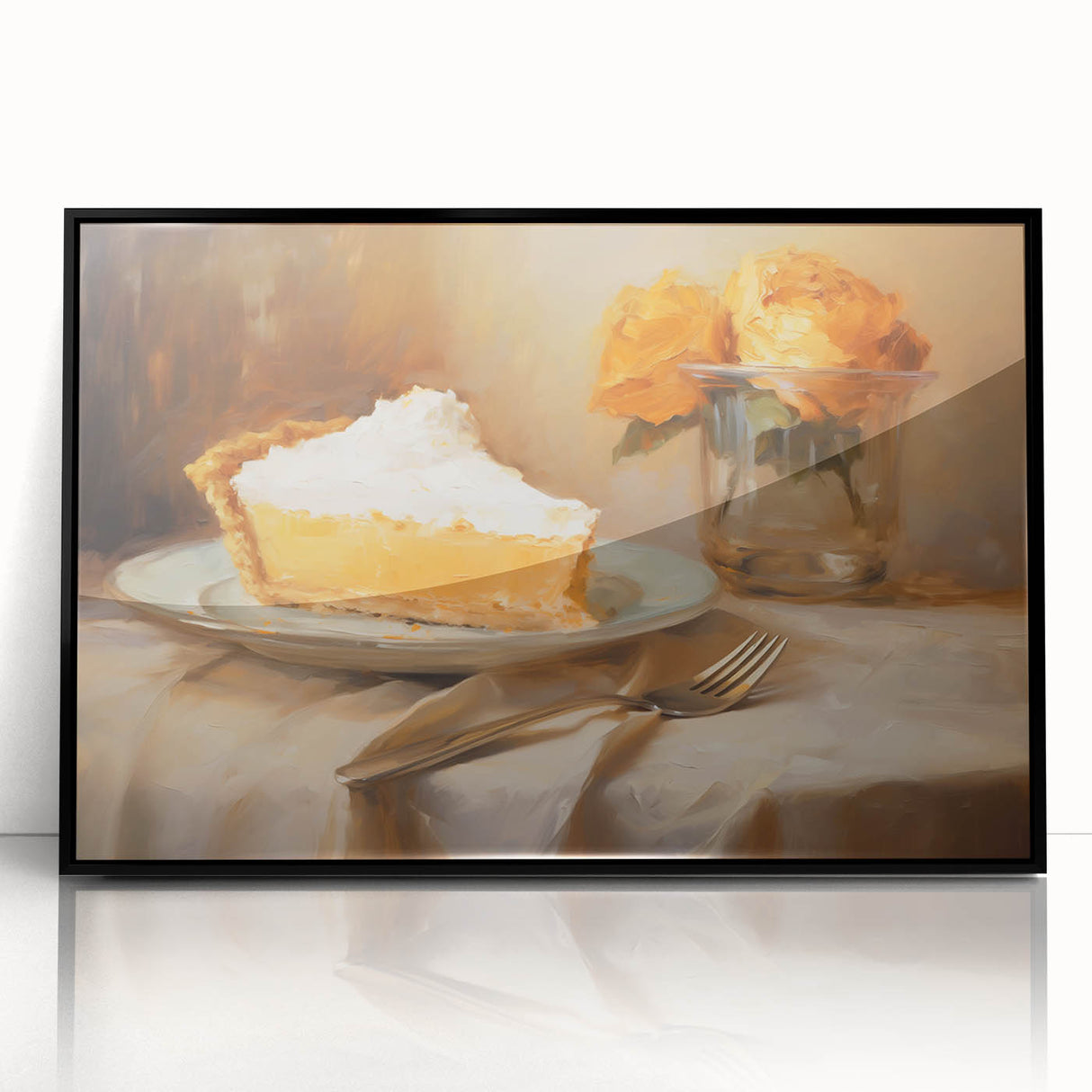 Delicious Lemon Pie - Thanksgiving Canvas Art Print