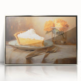 Delicious Lemon Pie - Thanksgiving Canvas Art Print
