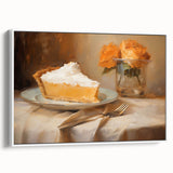 Delicious Lemon Pie - Thanksgiving Canvas Art Print